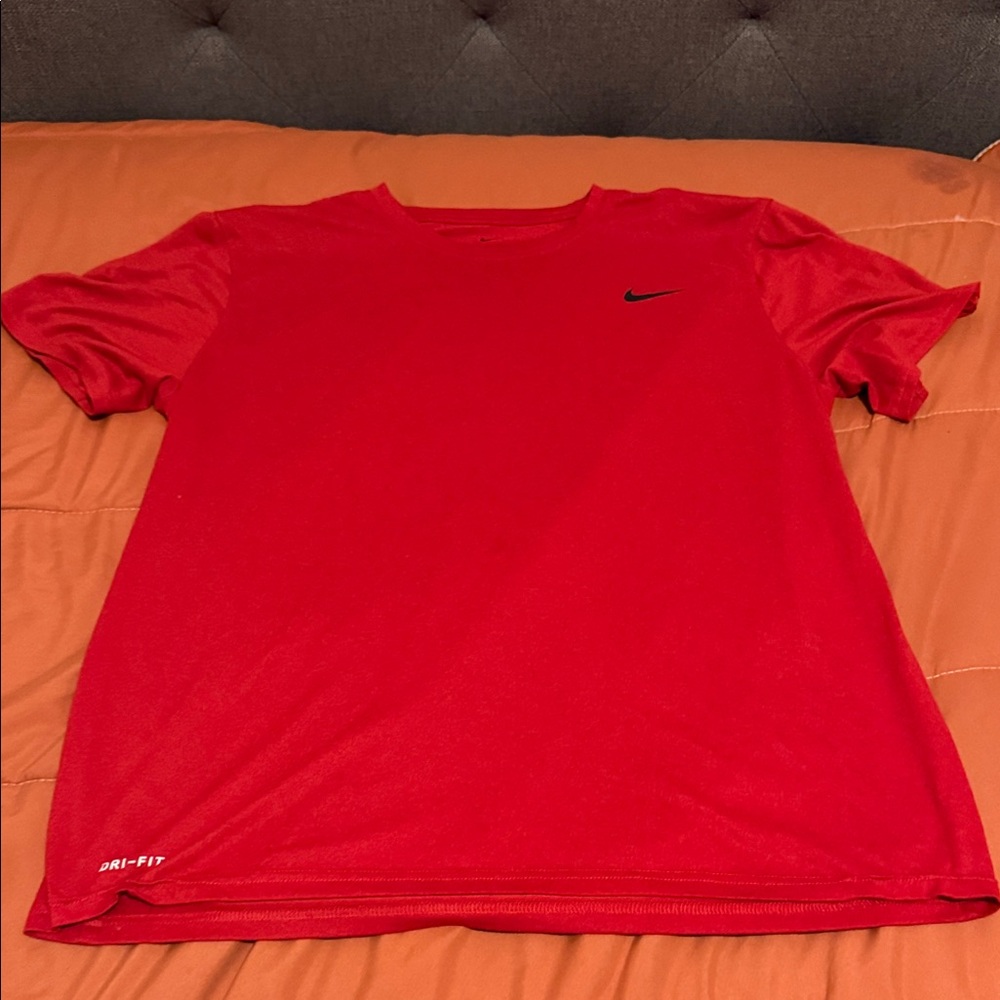Nike Red Dri-FIT Short Sleeve Performance Tee